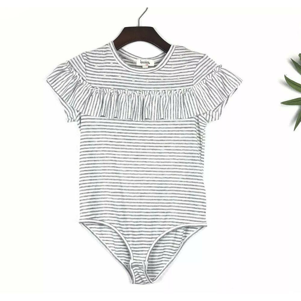 Speechless Girls   Stripe Bodysuit Size L